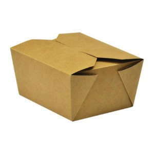 Compostable Cardboard Food Boxes No.1 700 ml - Pack of 450 - Vegware Eco