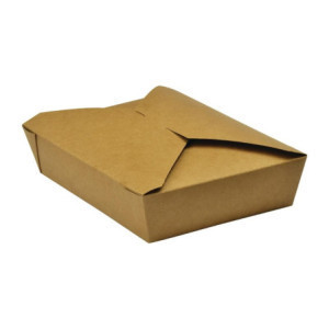 Compostable Cardboard Food Boxes No.2 1500ml - Pack of 280 Vegware - Eco-friendly and practical