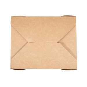 Compostable Cardboard Food Boxes No. 3 1800 ml - Pack of 180 - Vegware - Eco-friendly and practical!