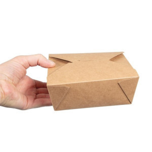 Boîtes Alimentaires en Carton Compostable N°3 1800 ml - Lot de 180 - Vegware - Écologiques et pratiques!