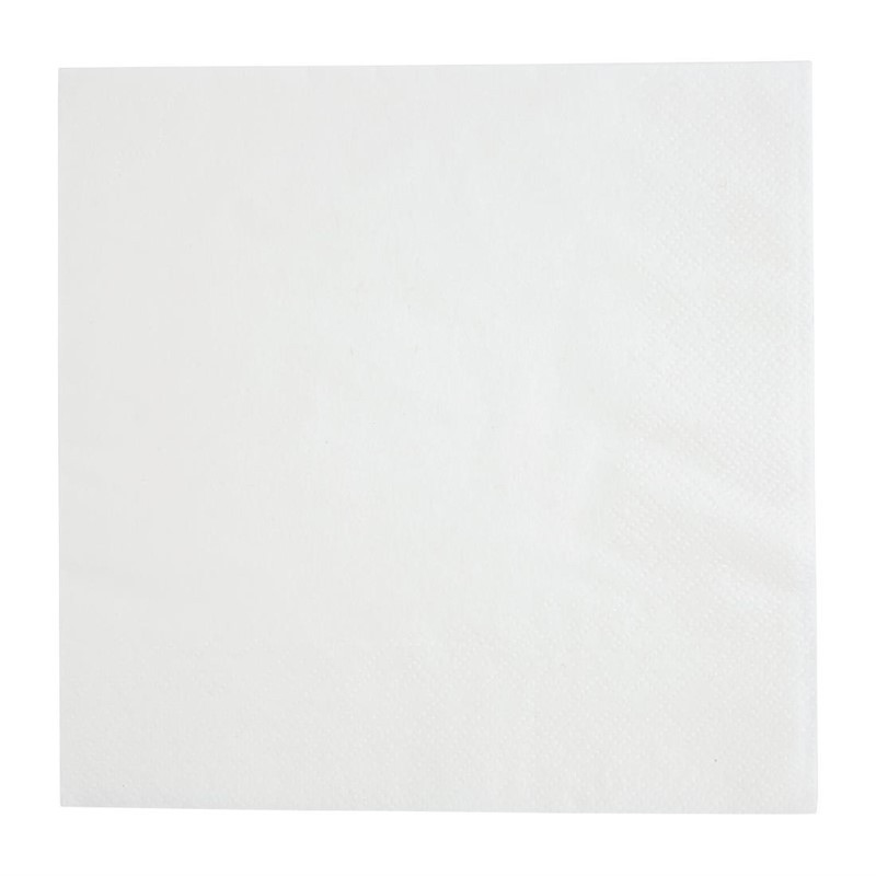 White Cocktail Napkins 1 Ply 1/4 - Pack of 5000 Recyclable with Dimensions 300mm