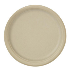 Compostable wheat fiber eGreen plates 250 mm - Pack of 1000