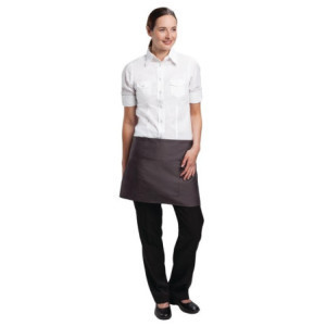 Förkläde Bistro kort Grå Antracit Chef Works | Kvalitet polybomull och elegans i köket