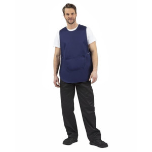 Förkläde med ficka i marinblått - Whites Chefs Clothing