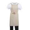 Gray Cotton Bib Apron Southside - Professional Kitchen