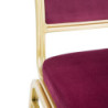 Chaise de Banquet Bordeaux - Lot de 4, Bolero Regal - Élégance et Confort