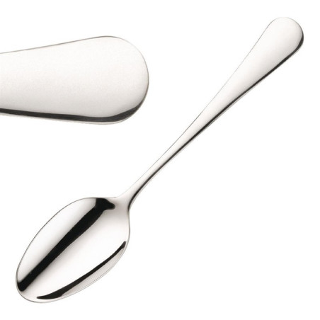 Stainless Steel 18/10 Dessert Spoons - Set of 12 - Elegance and Quality