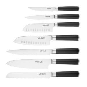 Kniv Santoku i rostfritt stål 180 mm Vogue FS686 - Professionell kvalitet