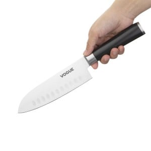 Kniv Santoku i rostfritt stål 180 mm Vogue FS686 - Professionell kvalitet