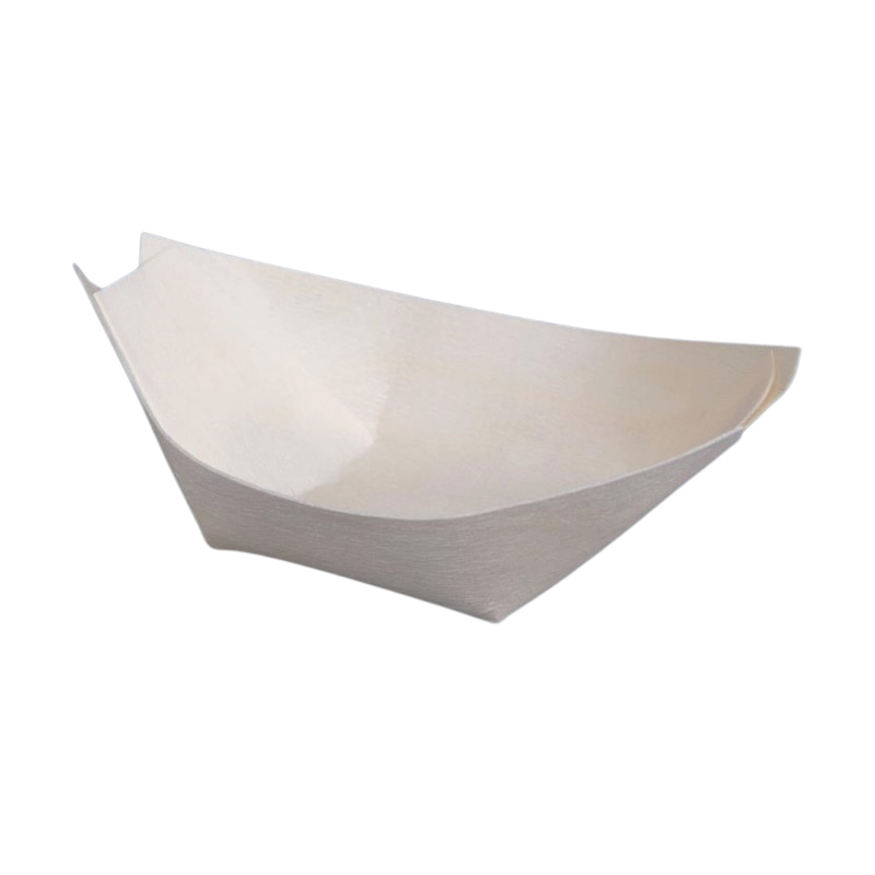 Biodegradable poplar wood dishes 80 mm - Pack of 100: Ecology and practicality.