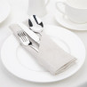 Ecru Linen Napkins 400 x 400 mm - Pack of 12 Olympia: Elegance and Quality