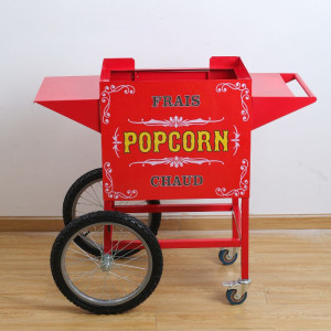 Chariot Machine à Pop Corn Dynasteel - Rouge : Robuste, Pratique & Design