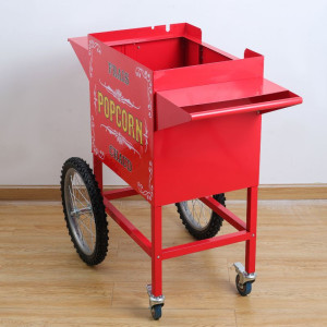 Dynasteel Popcorn Machine Cart - Red: Robust, Practical & Stylish