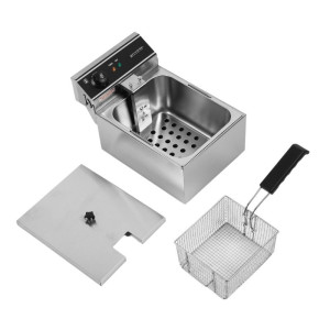 Professionell fritös 10 L 3000 W Rostfritt stål — Termostat