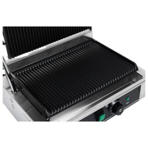 Grill Panini Pro 2200 W Grooved 340x220 mm Stainless Steel