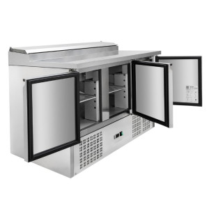 Saladette Compact - 3 Dörrar med Taklucka - Dynasteel