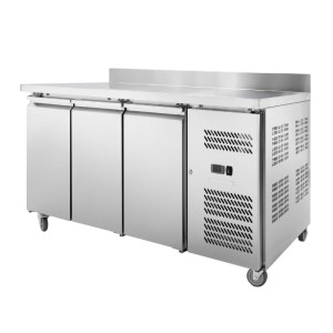 Table Réfrigérée 3 Portes GN1/1 - Djup 700 med Bakkant - Dynasteel