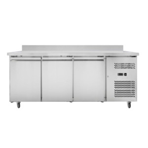 Table Réfrigérée 3 Portes GN1/1 - Djup 700 med Bakkant - Dynasteel