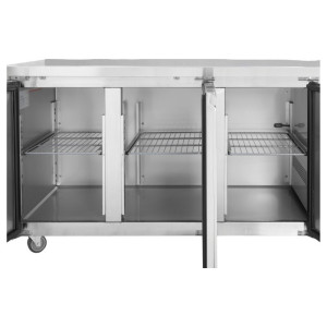 Table Réfrigérée 3 Portes GN1/1 - Djup 700 med Bakkant - Dynasteel