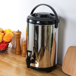 Isoterminen juoma-annostelija 7,5 L ruostumaton teräs AISI 304