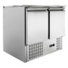 Compact 2-Door Saladette - With Sliding Lid - Dynasteel