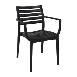 Svarta fåtöljer Artemis Siesta - Modern design och hållbarhet