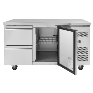 Positive Refrigerated Table - 1 Door and 2 Drawers - Dynasteel