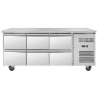 Positive Refrigerated Table - 6 Dynasteel Drawers: Efficient and Spacious