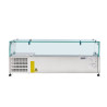 Refrigerated glass saladette 5 x GN 1/4 - Dynasteel