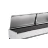 Saladette Kylbänk med Rostfritt Stållock - 9 x GN 1/3 - Dynasteel