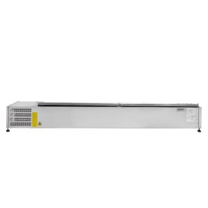 Saladette Kylbänk med Rostfritt Stållock - 9 x GN 1/3 - Dynasteel