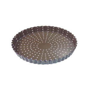 Perforerad non-stick räfflad pajform Ø240 mm
