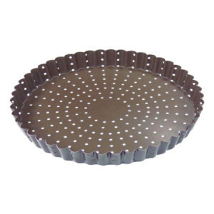 Perforerad räfflad pajform Ø300 mm - Non-stick