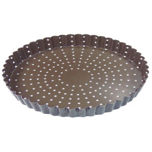 Perforerad Non-stick Räfflad Pajform Ø320 mm - Jämn Gräddning