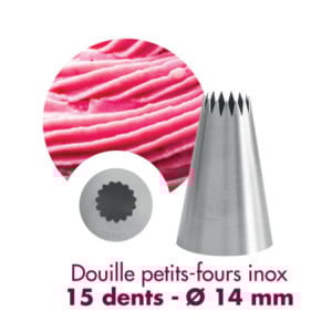Muffinsform rostfritt stål 15 tänder Ø 14mm Gobel