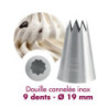 Douille Cannelée Inox 9 Dents Ø19mm Gobel - Ammattilaatu