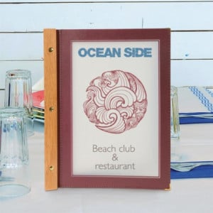 Protège-valikot Puukehys A4 Ruskea - Securit - Fourniresto