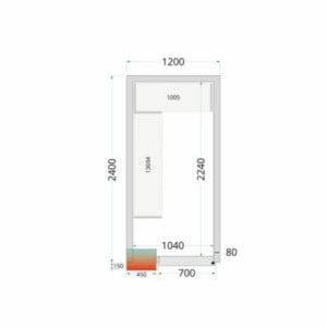 TEFCOLD Kylmähuonepaneeli 1200x2400x2200 mm - Tehokas eristys