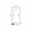 Panneau Chambre Froide TEFCOLD 1200x2400x2120 mm - Isolation 80 mm