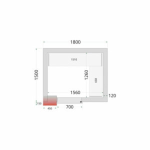 Panel for Cold Room TEFCOLD - Optimal insulation 1800x1500x2200 mm