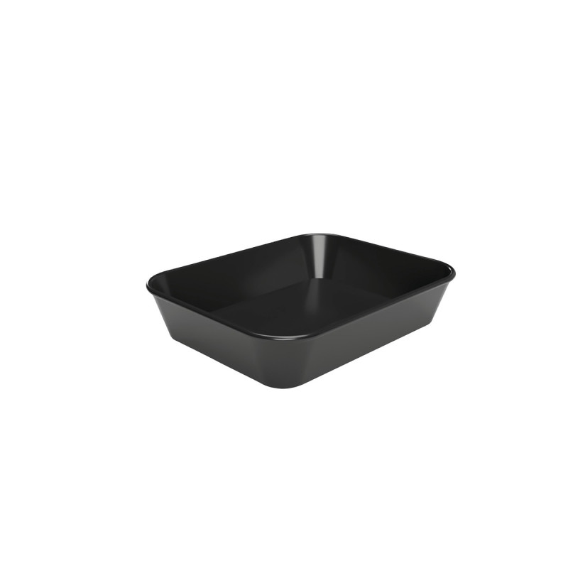 Professional black melamine presentation dish - Bartscher