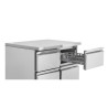 Positive Refrigerated Table - 4 Drawers GN 1/2 Dynasteel: Quality and Performance