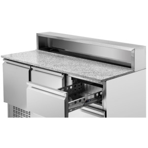 Meuble à Pizza Réfrigéré Inox Dynasteel - Qualité et Performance