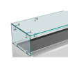 Refrigerated Glass Countertop Saladette - 9 x GN 1/4 Dynasteel | Quality and Practicality