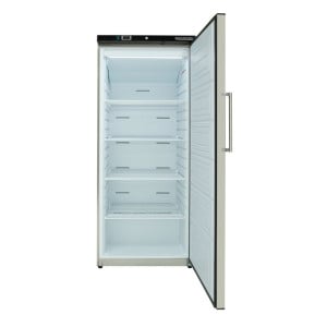 Ruostumattomasta teräksestä valmistettu pakastinkaappi 510 L tuuletettu -18/-22 °C