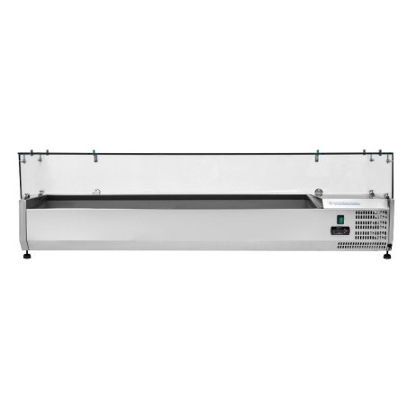 Refrigerated Saladette to Place with Glass - 7 x GN 1/3 - Dynasteel