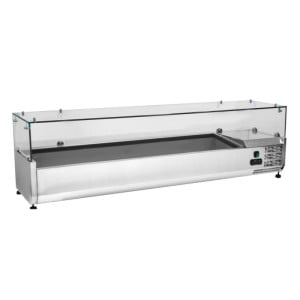 Saladette Jääkaappi Lasiovella - 8 x GN 1/3 - Dynasteel