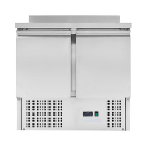 Positive Refrigerated Table GN 1/1 With Backsplash - 2 Doors - Dynasteel