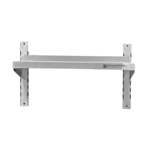 Stainless Steel Wall Shelf on Brackets - L 600 x D 300 mm - Dynasteel