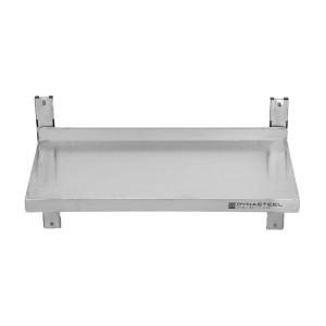 Etagère Murale en Inox sur Crémaillères - L 600 x P 300 mm - Dynasteel